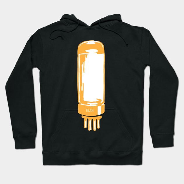 EL34 Vacuum tube icon Hoodie by SerifsWhiskey